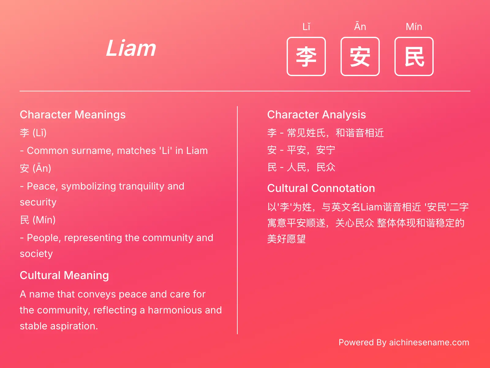 Liam 李安民 (Lǐ Ān Mín)